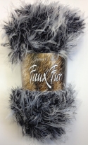 Faux Fur Shade 1 Black White JCBFFS1